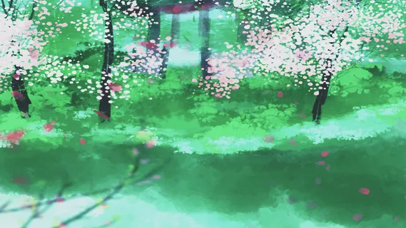 中国风玩弄国潮夏至花节水墨风景 中国风玩弄国潮夏至花节水墨风景