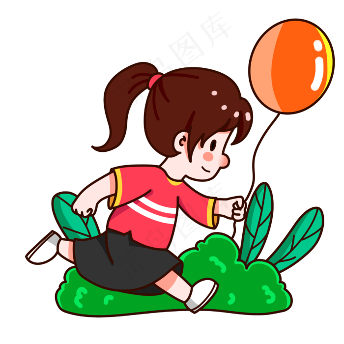 三七女生节开心气球