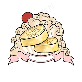 国潮美食卡通绿豆糕,免抠元素 国潮美食卡通绿豆糕,免抠元素