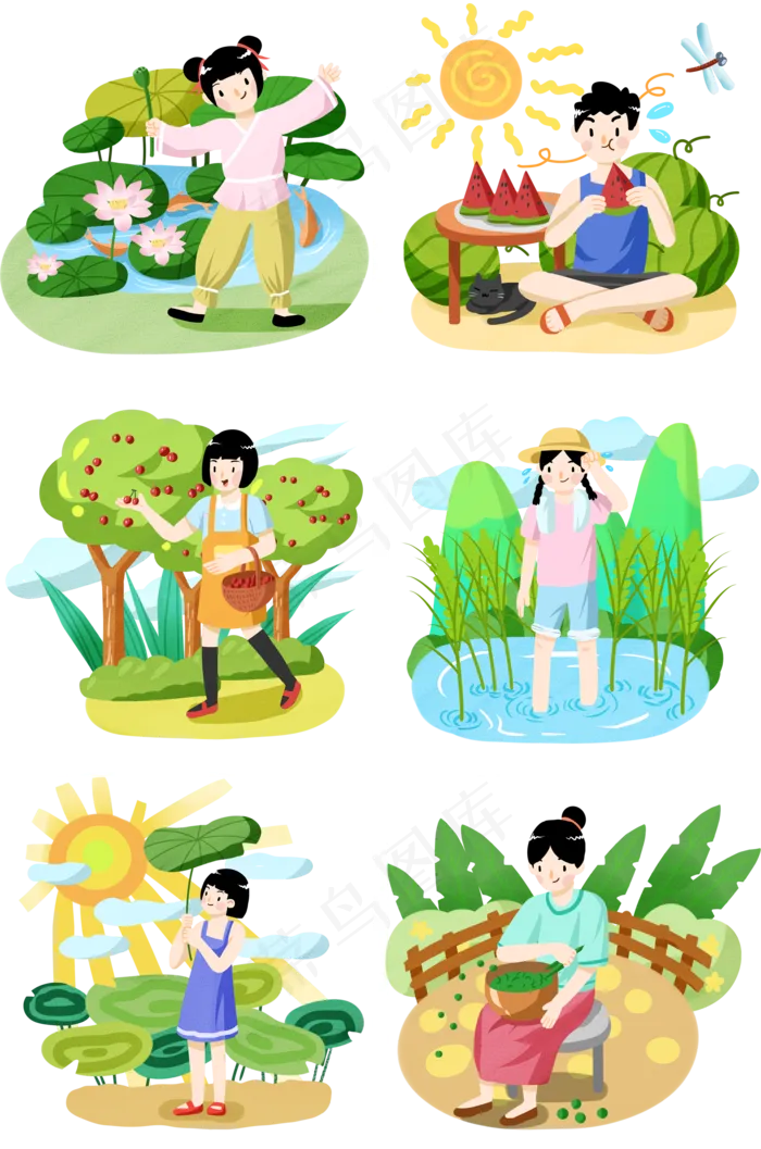 立夏节日宣传(2000X3020(DPI:300))psd模版下载