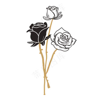 漂亮手绘玫瑰花