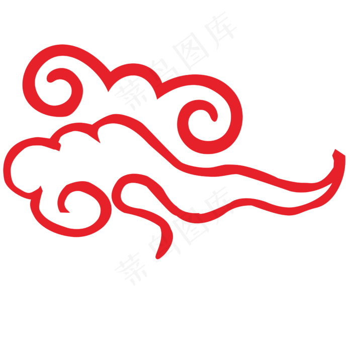 春节一片祥云免抠图
