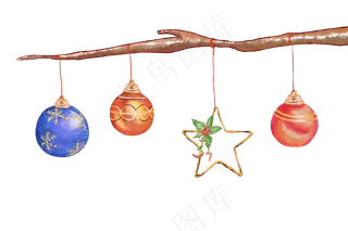 圣诞挂件,免抠元素