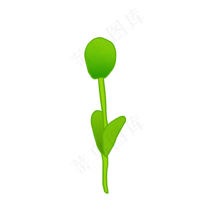 春天嫩芽向上生长舒展(2000X2000(DPI:300))psd模版下载