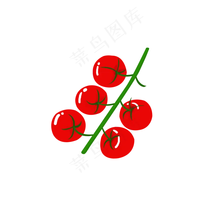 手绘蔬果西红柿可商用元素(2000X2000(DPI:300))psd模版下载