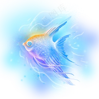 梦幻海洋生物鱼类,免抠元素