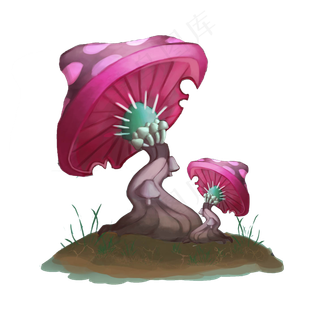 手绘小清新蘑菇下载