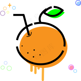 矢量MBE美味水果图标