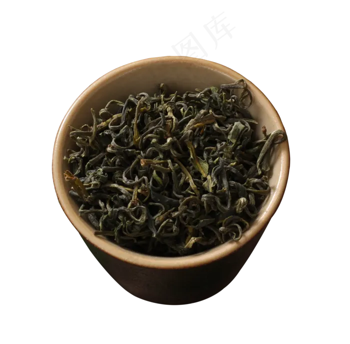俯视图一杯干茶茶叶,免抠元素(2160*2124px 72 dpi )psd模版下载