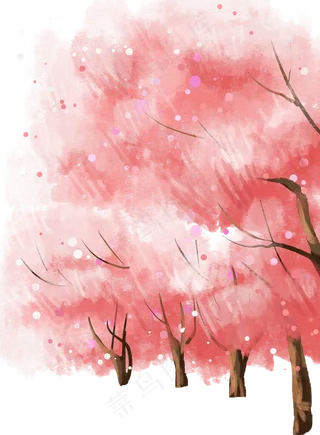 樱花樱花树,免抠元素