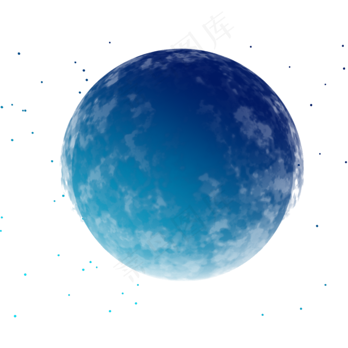 星球渐变蓝绿色渐隐png免抠图(4000*4000px 300 dpi )psd模版下载