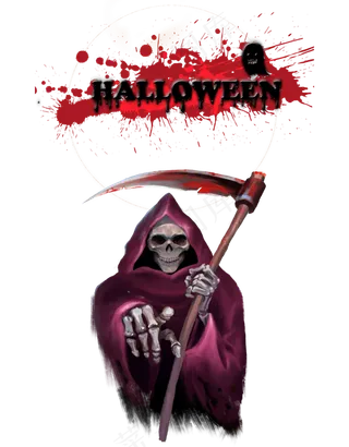 万圣节镰刀恶魔,免抠元素