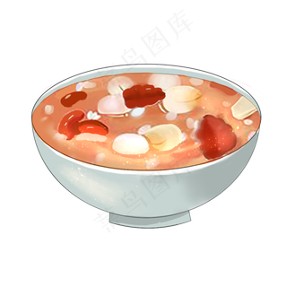 腊八节腊八粥和碗,免抠元素