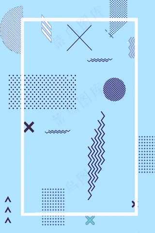 紫色渐变几何图形扁平化psd分层h5