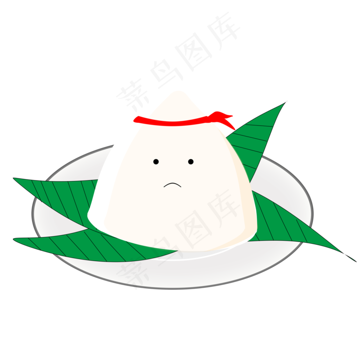 美味盘子里的粽子