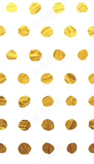金箔黄金波点圆点装饰底纹,免抠元素