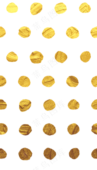 金箔黄金波点圆点装饰底纹,免抠元素