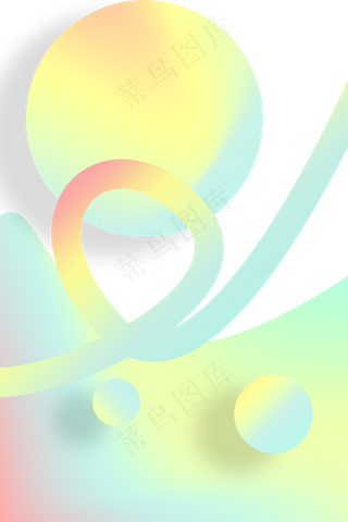 孟菲斯渐变几何底纹印花,免抠元素