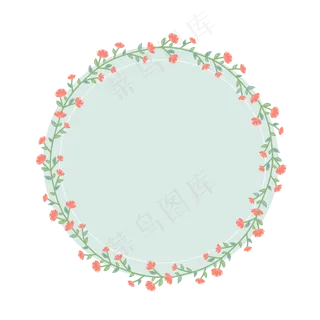 创意花卉边框温