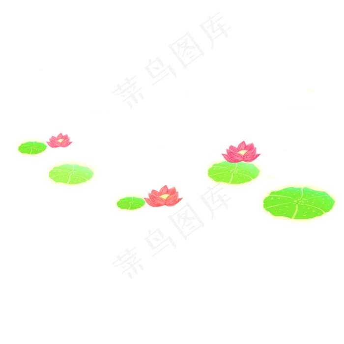 卡通荷花(2000X2000(DPI:300))psd模版下载