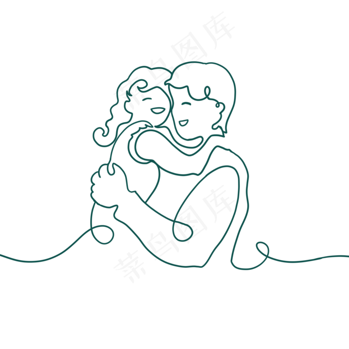 父亲节爸爸抱女儿