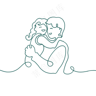 父亲节爸爸抱女儿