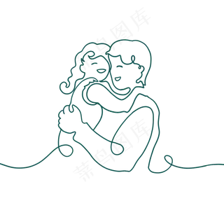 父亲节爸爸抱女儿