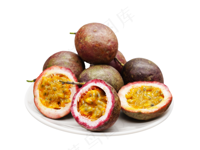 切开的百香果,免抠元素