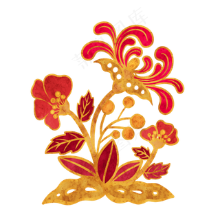 中国风传统花纹,免抠元素