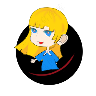 六一儿童节卡通手绘小女孩矢量图