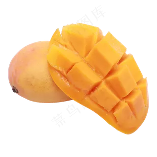 黄色芒果肉,免抠元素