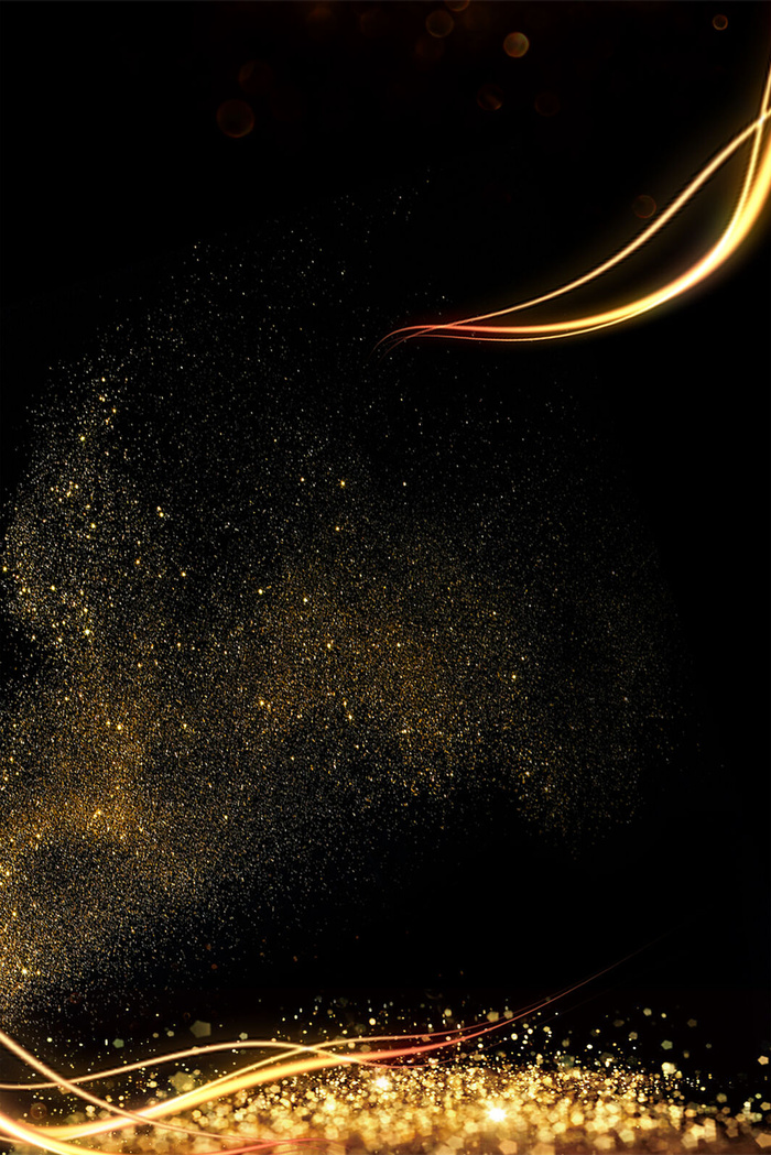 大气金粉流光背景海报背景图片素材