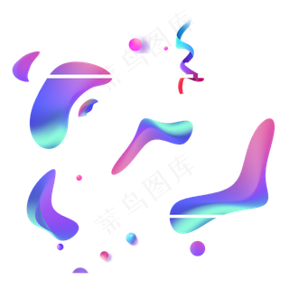 618彩色流体渐变618炫彩流