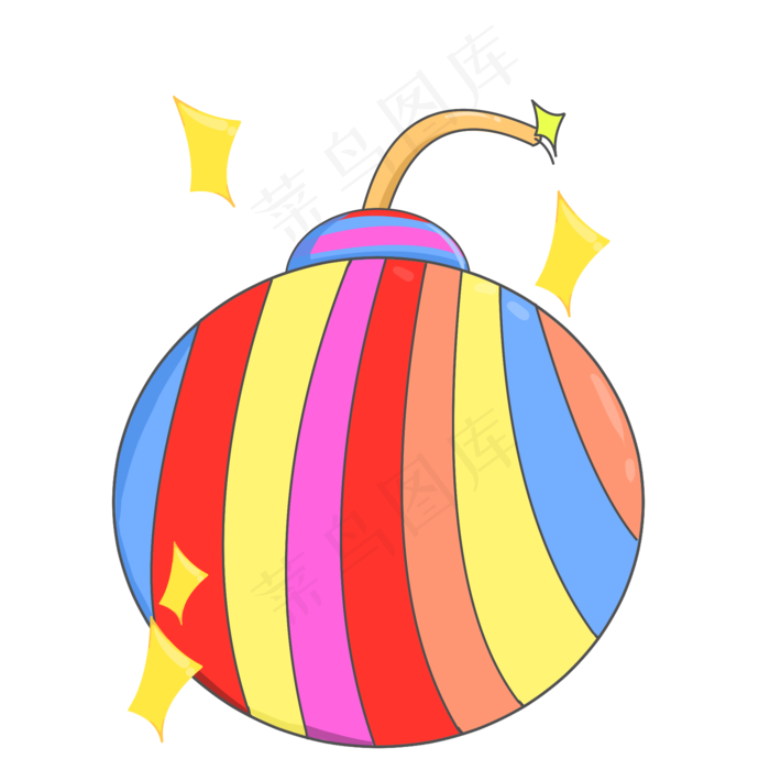 愚人节彩蛋手绘插画,免抠元素