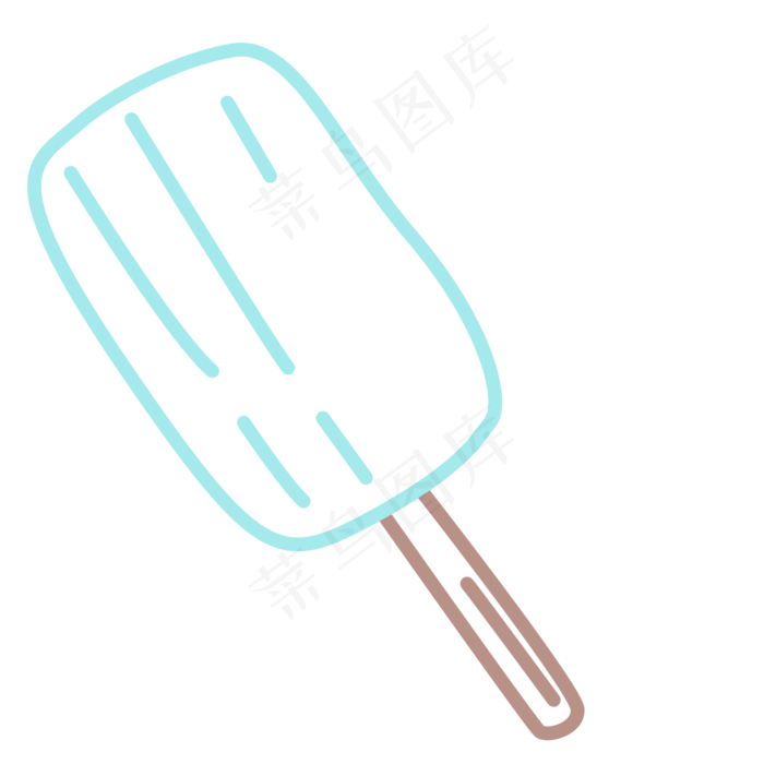 六一儿童节夏季冰棍简单装饰手绘