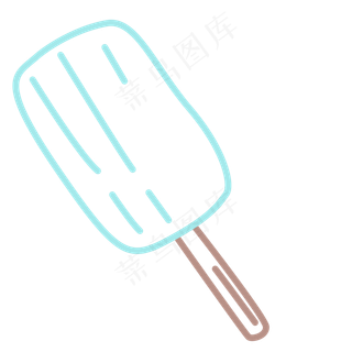 六一儿童节夏季冰棍简单装饰手绘