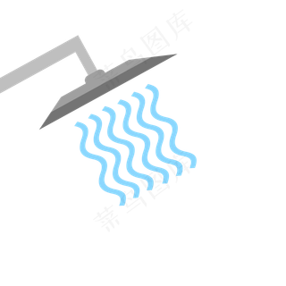 手绘浴室花洒喷头设计