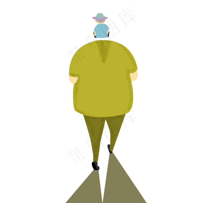 卡通父亲节设计元素