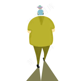 卡通父亲节设计元素