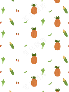 水果蔬菜透明底纹