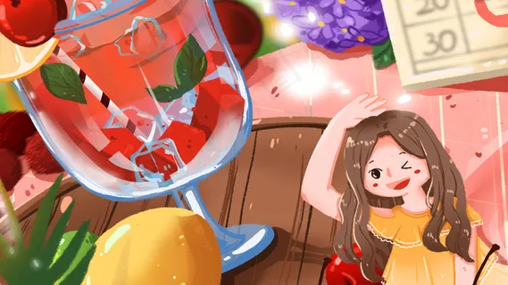 夏季美食樱桃汽水 夏季美食樱桃汽水