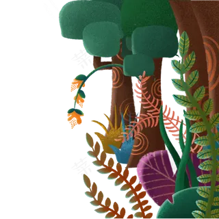 绿色植物装饰下载