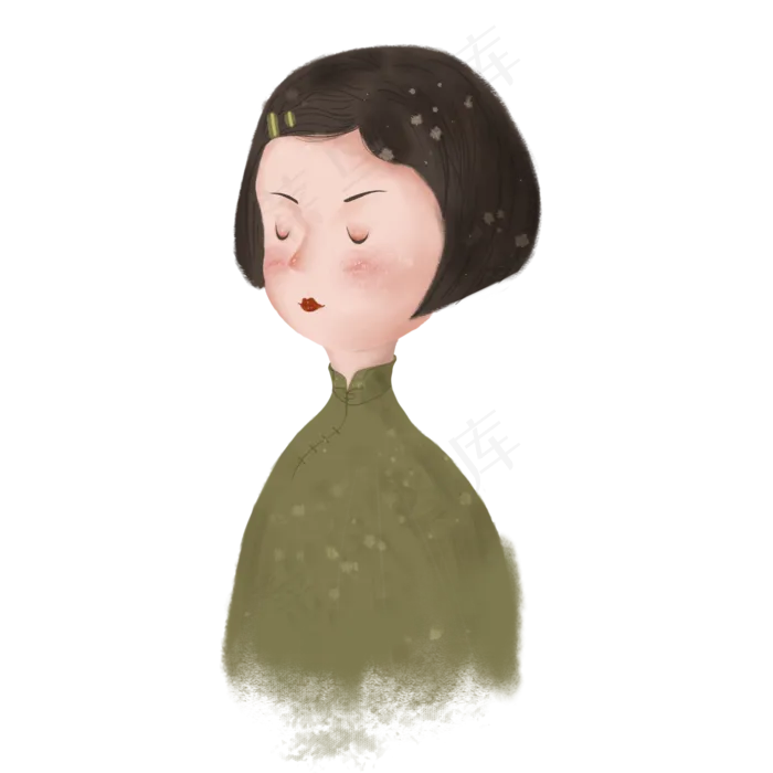 母亲节卡通形象(2000X2000(DPI:300))psd模版下载