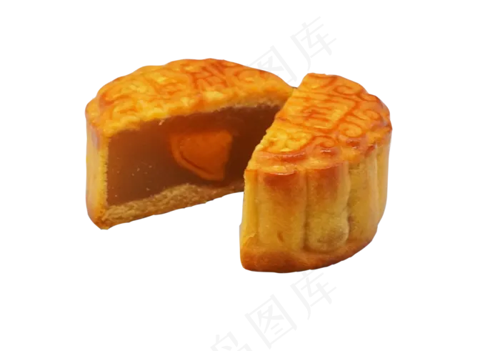 蛋黄豆沙月饼,免抠元素(2850*2000px 300 dpi )