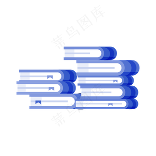 矢量手绘卡通书本,免抠元素