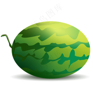 夏季清新冰凉西瓜水果装饰免抠图