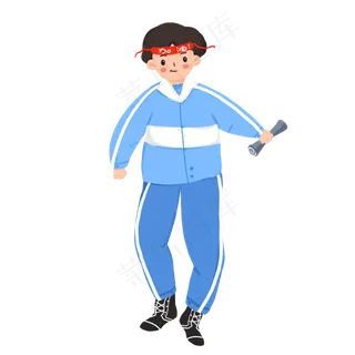 卡通高考人物设计素材