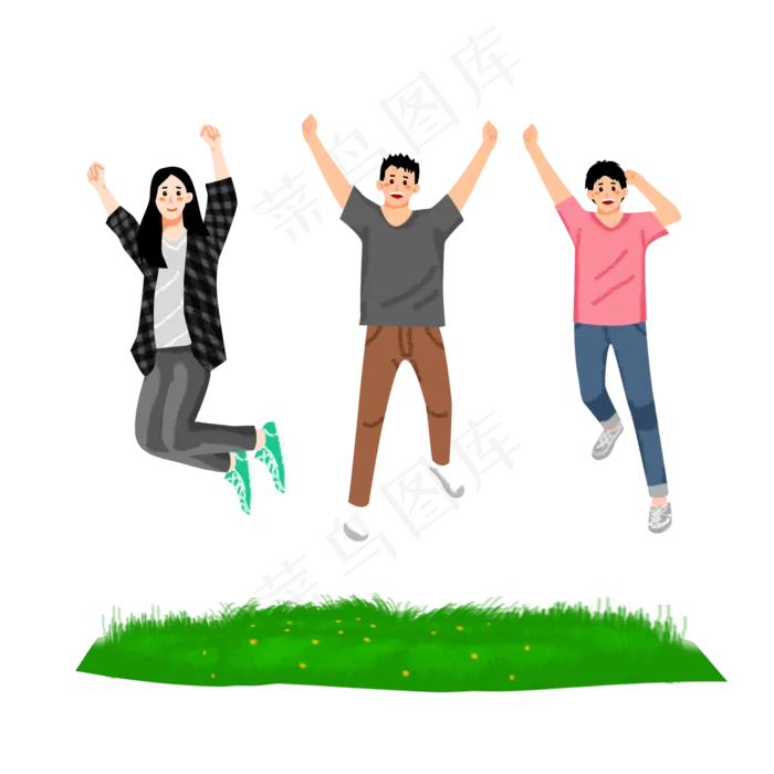 五四青年跳跃(2000X2000(DPI:300))psd模版下载