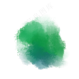 创意绿色喷溅矢量图