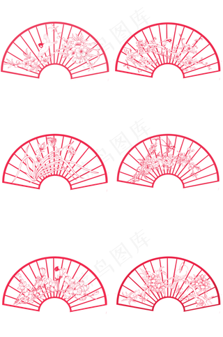 卡通手绘剪纸花鸟合集,免抠元素